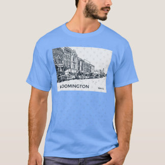 Camiseta Bloomington Illinois sobredimensionado