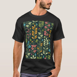 Camiseta Blooms Eternos: Elegancia floral dibujada a mano