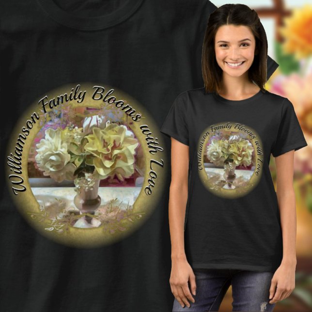 Camiseta Blooms familiares con flores de primavera de amor  (Subido por el creador)