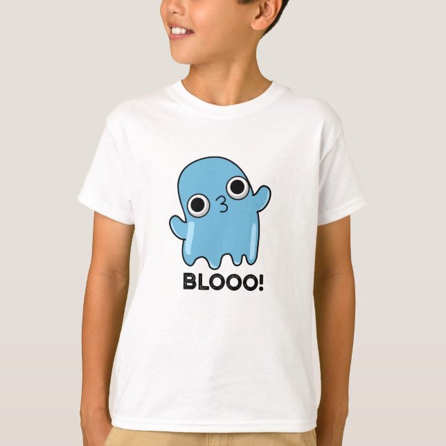 Camiseta Blooo divertida Blue Ghost Pun (Anverso)