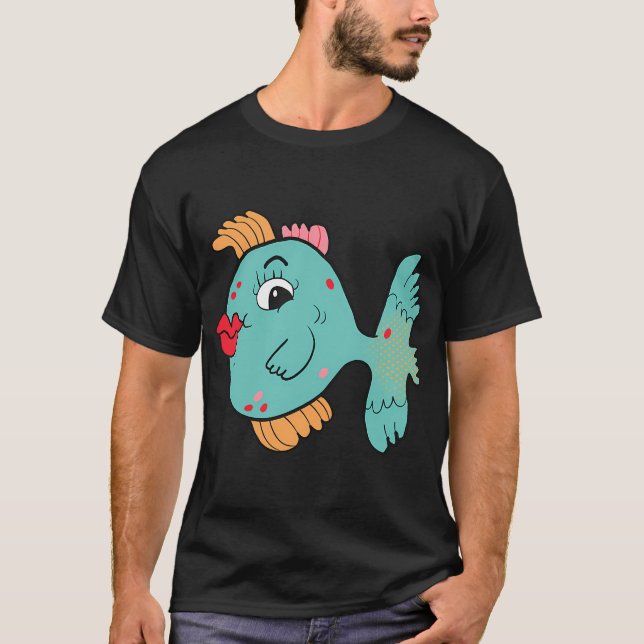 Camiseta Blooples el pez tropical (Anverso)
