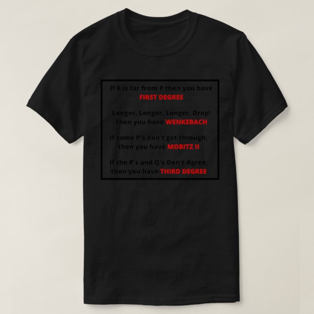 Camiseta Bloque cardíaco (Diseño del anverso)