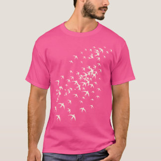 Camiseta Bloque De Aves Volando - Amantes De La Naturaleza 