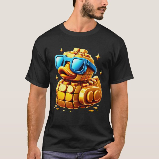 Camiseta Bloque de construcción de patos Constructor Maestr (Anverso)