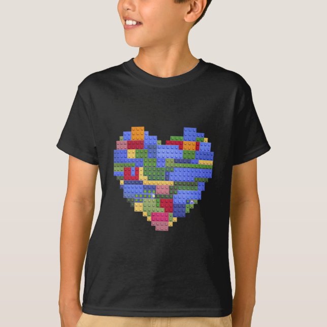 Camiseta Bloque de constructor maestro ladrillo edificio co (Anverso)