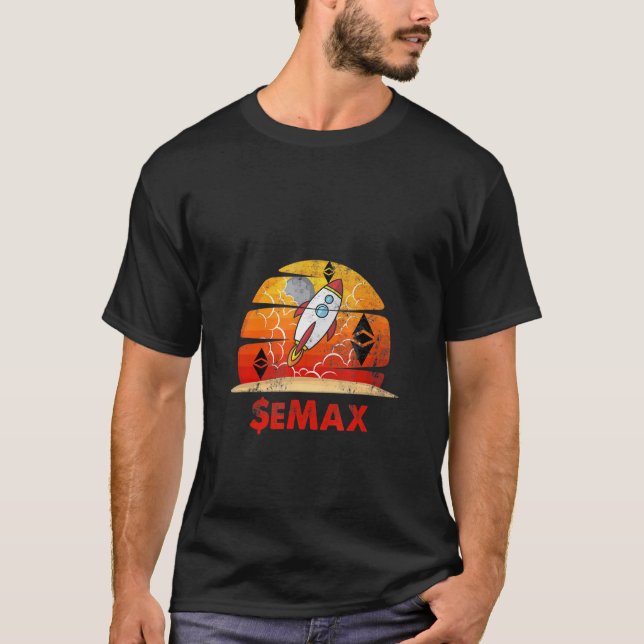 Camiseta Bloque de criptodivisa de cifrado Emax Ethereummax (Anverso)