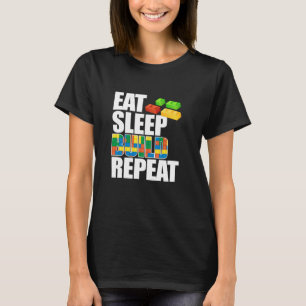 Camiseta Bloque de ladrillos del generador maestro de repet