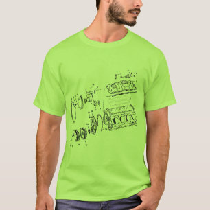 Camiseta bloque de motor 454ci