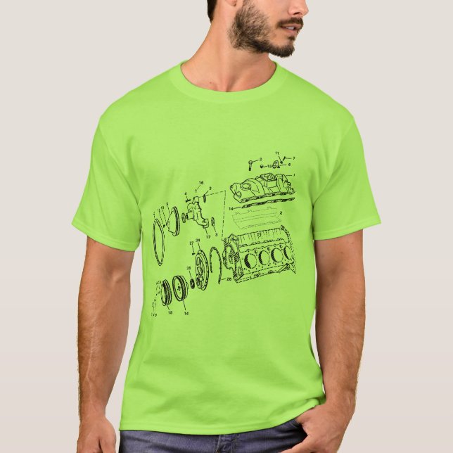 Camiseta bloque de motor 454ci (Anverso)