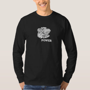 Camiseta Bloque De Motor V8 Para Ocho Ventiladores De Coche