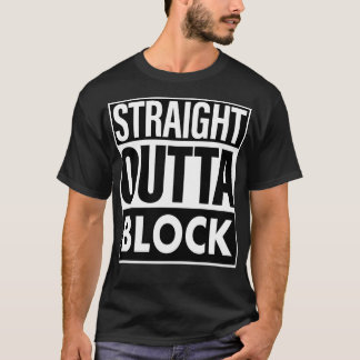 Camiseta Bloque de salida directa de nombre de bloque