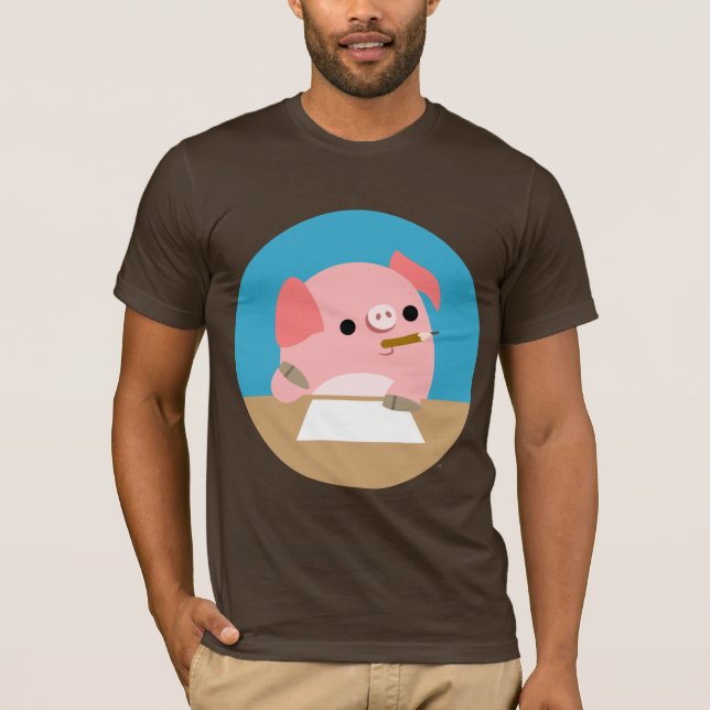 Camiseta bloque del pequeño del dibujo animado del (Anverso)