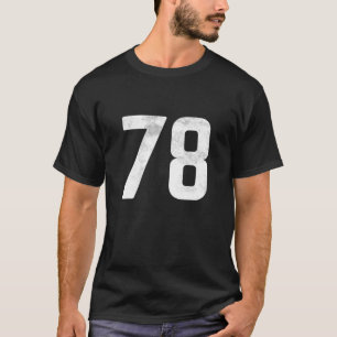 Camiseta Bloque Deportivo Número 78 Para El Béisbol De Fútb