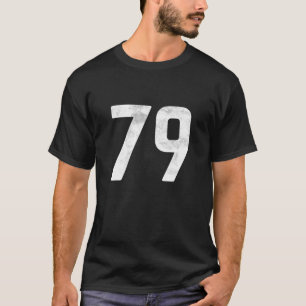 Camiseta Bloque Deportivo Número 79 Para El Béisbol De Fútb