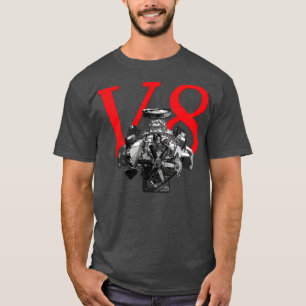 Camiseta Bloque grande del músculo del motor V8
