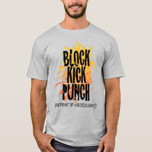 Camiseta Bloque Kick Punch Fire Gfx