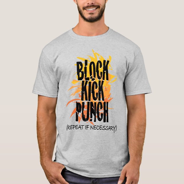 Camiseta Bloque Kick Punch Fire Gfx (Anverso)
