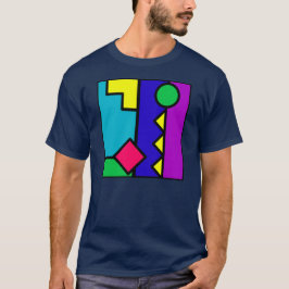 Camiseta Bloque retro del color 80s