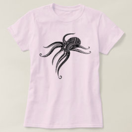 CAMISETA BLOQUE TRIBAL POLINESIANO DE OCTOPUS