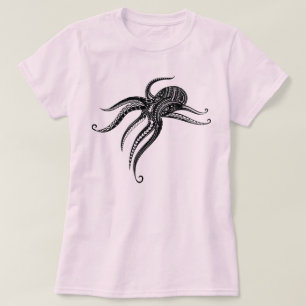 CAMISETA BLOQUE TRIBAL POLINESIANO DE OCTOPUS