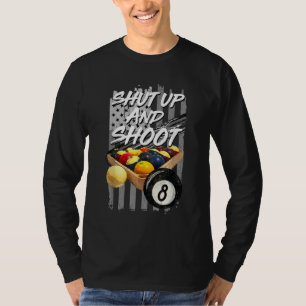 Camiseta Bloquea y dispara al jugador de billar Billiard 8 