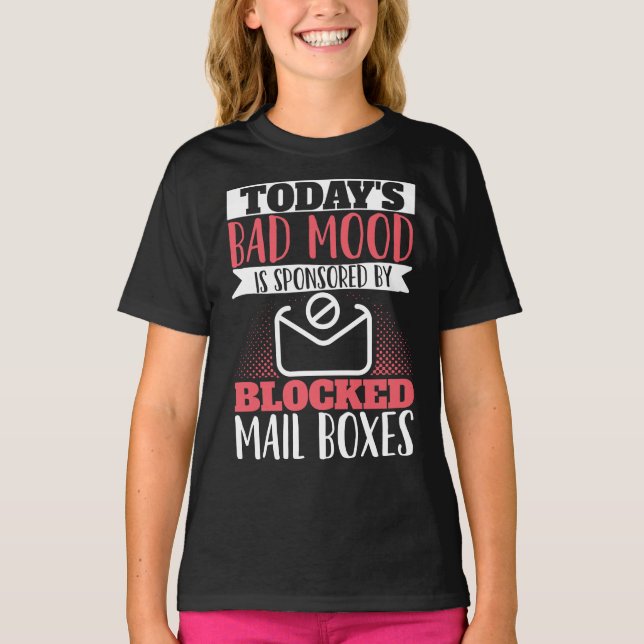 Camiseta Bloquean El Mal Ánimo De Los Trabajadores Postales (Anverso)