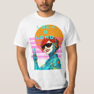 Camiseta Bloquear + cargar - Vibe Cyberpunk