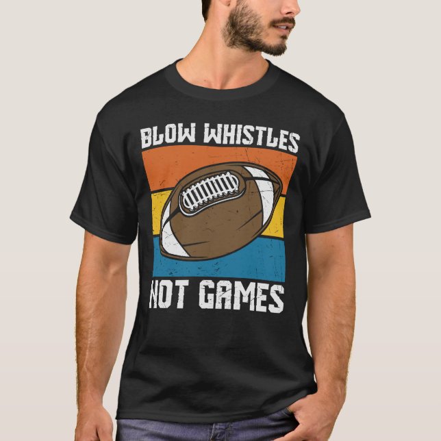 CAMISETA BLOQUEAR SILENCIAS NO JUEGOS FUNNY FOOTBALL (Anverso)