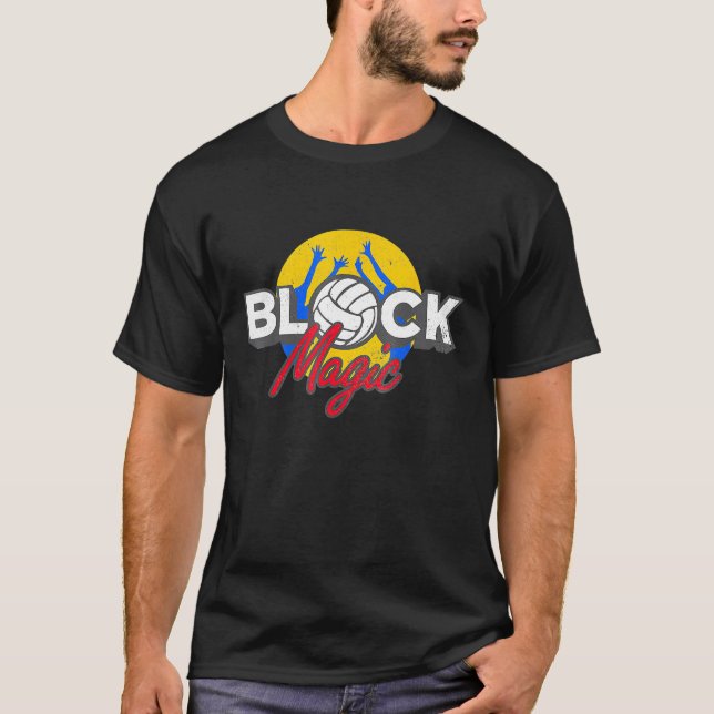 Camiseta Bloquear voleibol mágico (Anverso)