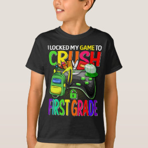 Camiseta Bloqueé Mi Juego Para Aplastar El Primer Grado