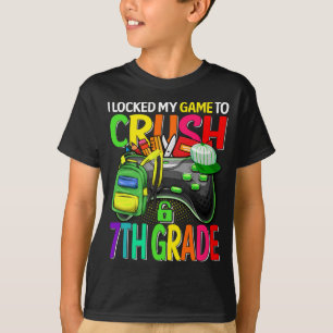 Camiseta Bloqueé Mi Juego Para Aplastar El Séptimo Grado De