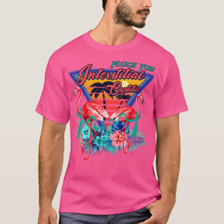 Camiseta Bloquee su CYSTITIS INTERSTITIS Guay Flamingo INT