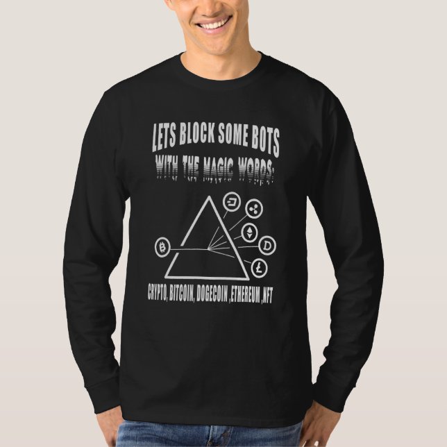 Camiseta Bloqueemos Algunos Bots Con Algunas Palabras Mágic (Anverso)
