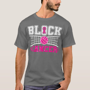 Camiseta Bloqueo de conciencia del cáncer de mama de voleib