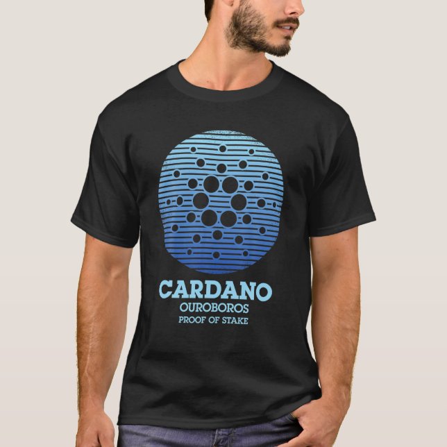 Camiseta Bloqueo de divisa criptodivisa de Cardano ADA Cryp (Anverso)