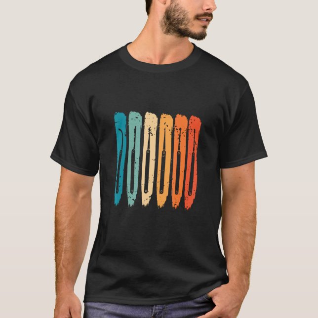 Camiseta Bloqueo de herrería de retro (Anverso)