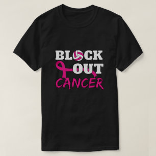 Camiseta Bloqueo de la concienciación sobre el cáncer de ma