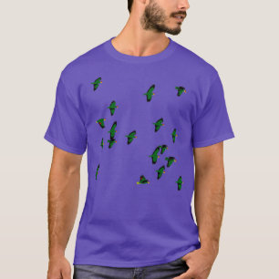 Camiseta Bloqueo de loros rojos Amazona viridigenalis
