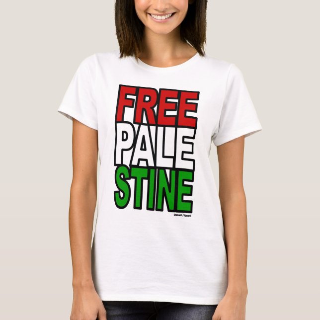 Camiseta Bloqueo de Palestina Libre (Anverso)