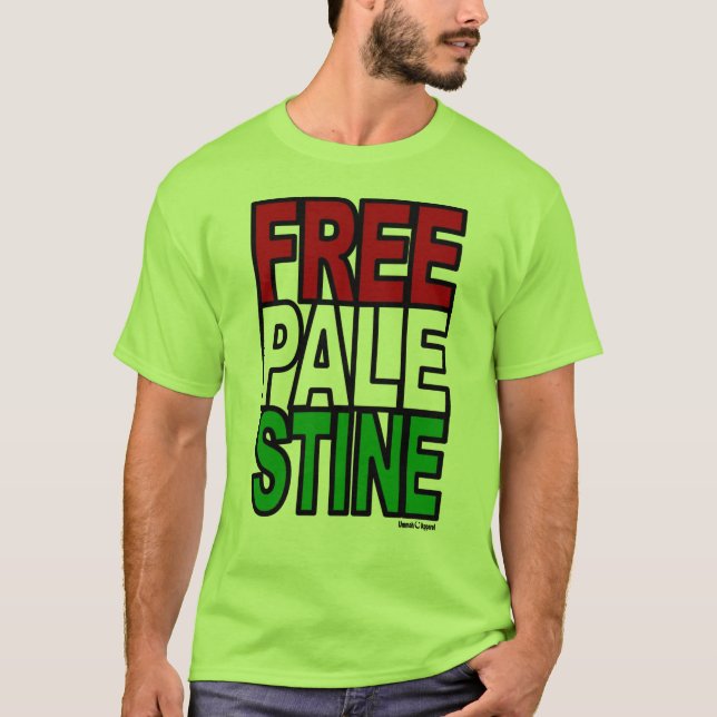 Camiseta Bloqueo de Palestina Libre (Anverso)