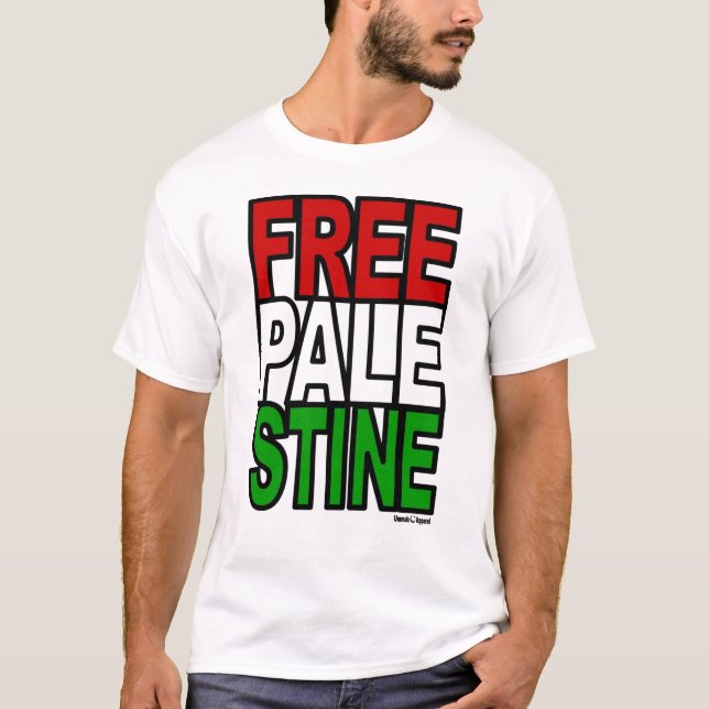 Camiseta Bloqueo de Palestina Libre (Anverso)