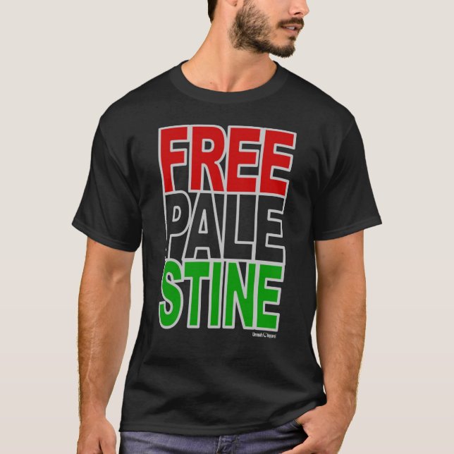 Camiseta Bloqueo de Palestina Libre (Anverso)