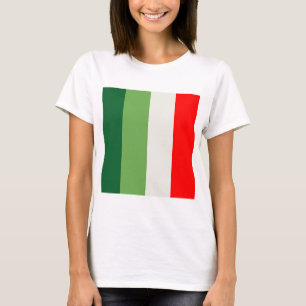 Camiseta Bloques de color verticales verdes, blancos y rojo