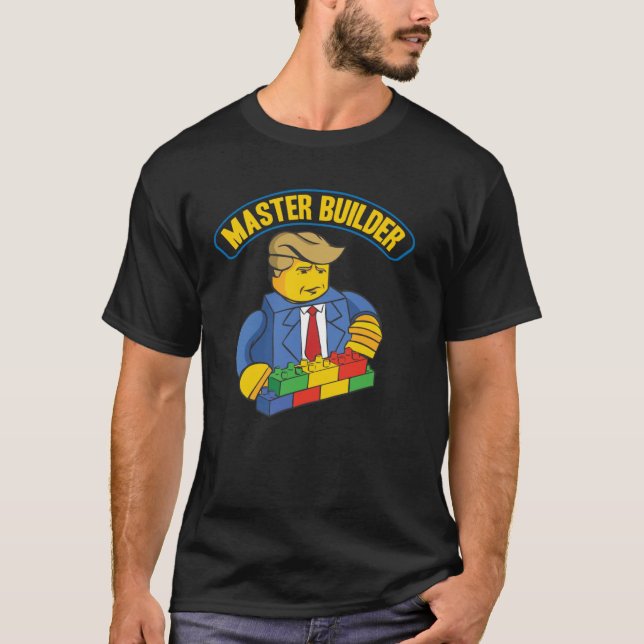 Camiseta Bloques de construcción del maestro constructor  H (Anverso)