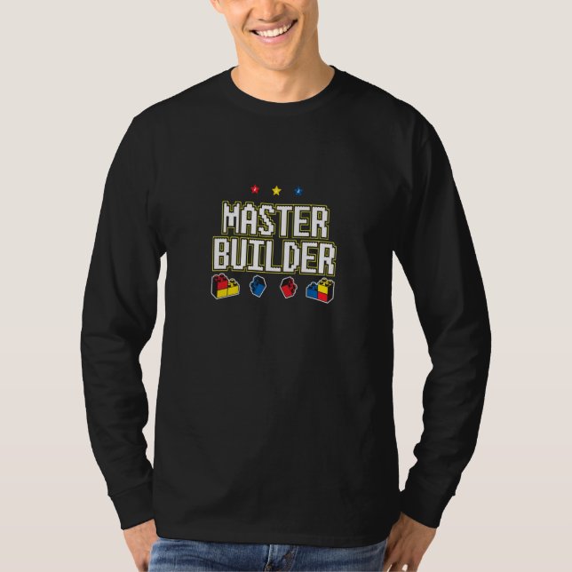 Camiseta Bloques De Construcción Funny De Guay Master Build (Anverso)