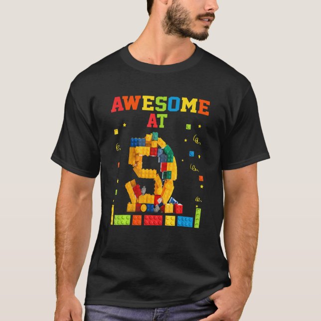 Camiseta Bloques De Construcción Impresionantes A Nacimient (Anverso)