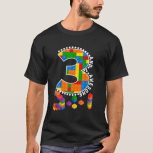Camiseta Bloques de construcción Ladrillos de 3 años de eda