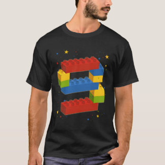 Camiseta Bloques de construcción Niño Chica de cumpleaños 9