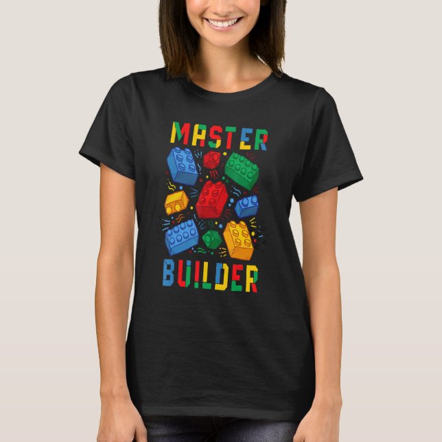 Camiseta Bloques de Generador de Ladrillos de Master Builde (Anverso)