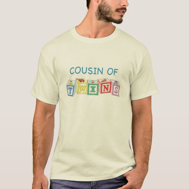 Camiseta Bloques de los gemelos del primo (Anverso)